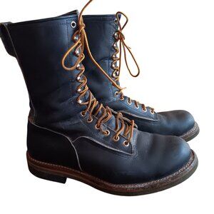 Vintage Red Wing 919 Green Sole 8.5 E Lineman Boots 12 6 code 1976